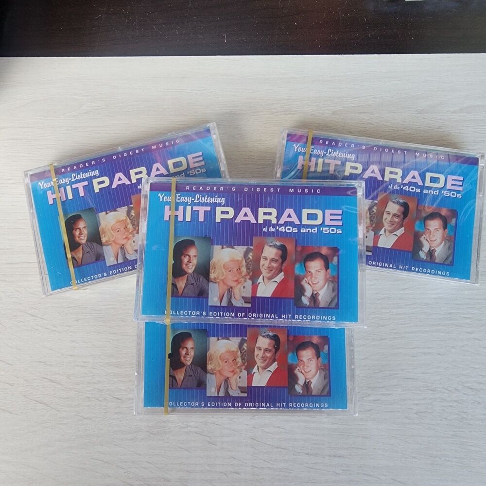 Reader's Digest Your Easy-Listening Hit Parade Of The 40s & 50s 4 Cassette Lot